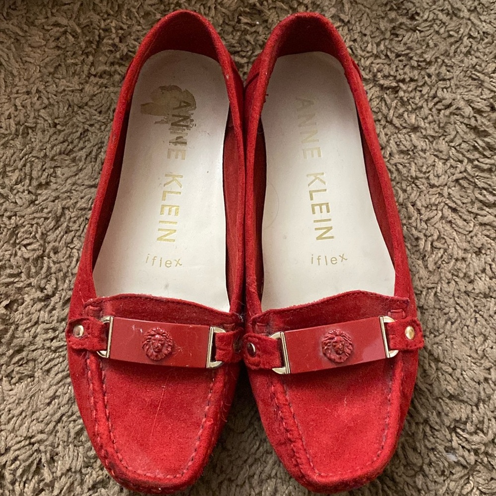 Anne Klein Flats, Red